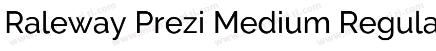Raleway Prezi Medium Regular字体转换